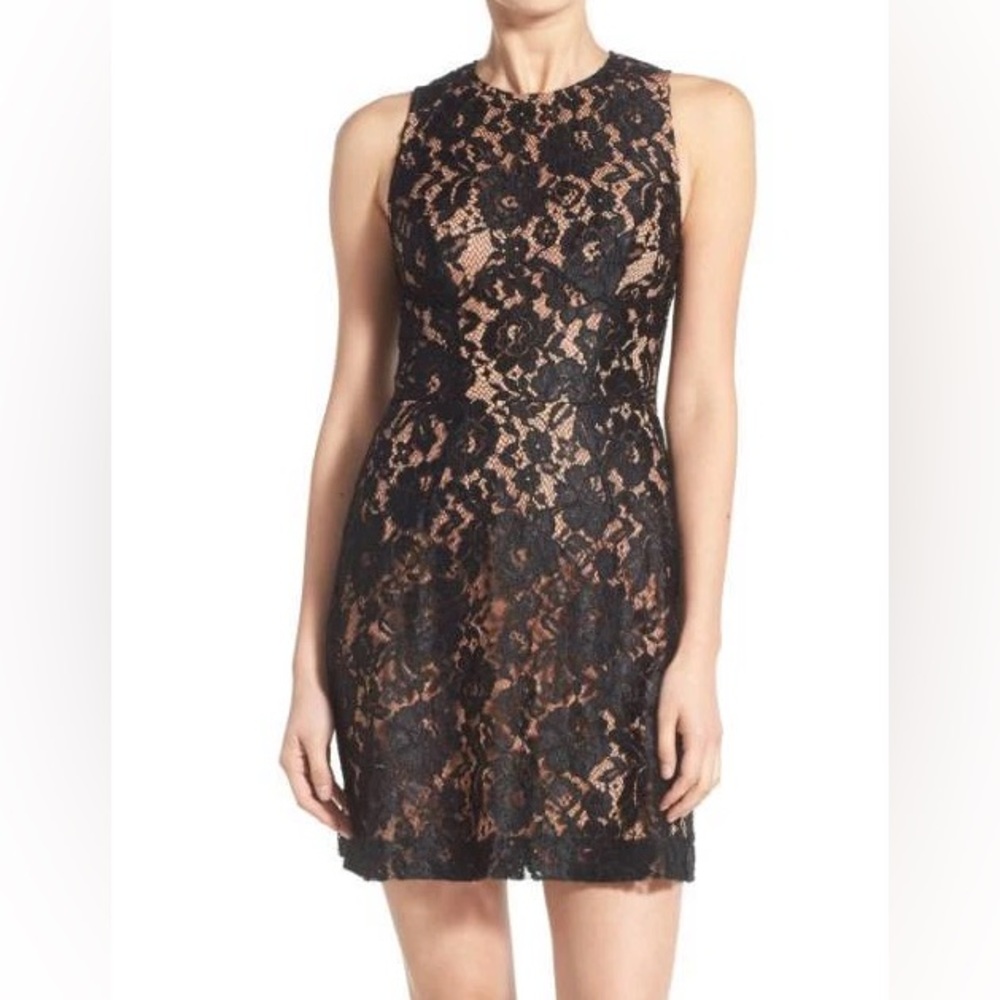 French Connection Black Lace “Asia Heartbreaker” Dress